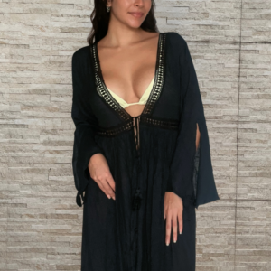 saída de praia serena preta